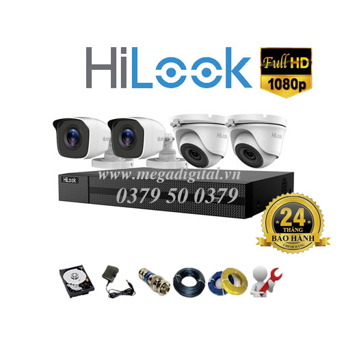 Trọn bộ 4 camera Hilook HD1080P